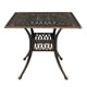 thumbnail image 2 of Mesa de Comedor Cuadrada Zimtown Aluminio Fundido 35,4 Bronce para Patio Al Aire Libre, 2 of 7