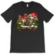 thumbnail image 1 of Camiseta con estampado navideño de copa de vino Grinches para mujer, Camiseta con estampado de palmeras, camisa holgada clásica con cuello redondo para hombre, 1 of 4