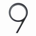 thumbnail image 1 of Black house number and letter 5 inch 12.5 cm high (9), 1 of 5