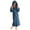 Navy, variant on 2025 Plush Robes for Women with Eye Mask Warm Fleece Hooded Bathrobe Super Soft Long Spa Robe with Pockets