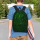 thumbnail image 4 of Easygdp Green Sparkling Mochila Ligera de 15 Pulgadas para Estudiantes, Mochila Cómoda para la Escuela y Viajes, Correas Ajustables, 4 of 6