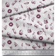 thumbnail image 2 of Soimoi Poly Georgette Fabric Chick,Egg & Rabbit Animal Print Fabric by Yard 42 Inch Wide, 2 of 3