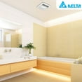 thumbnail image 4 of Delta Breez Signature Exhaust Fan LED Light w/ Humidity Sensor, 80/110CFM, White, 4 of 12