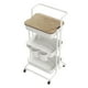 thumbnail image 1 of Carrito utilitario rodante DTK de 3 niveles con tapa superior, color blanco, 1 of 7