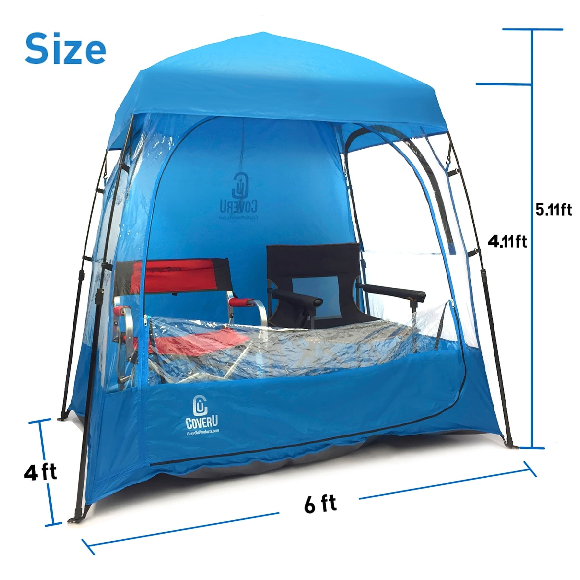 CoverU Sports Tent Pod SUN Protection – Pop Up 2 Person Hot Climate Ca –  EasyGo Products