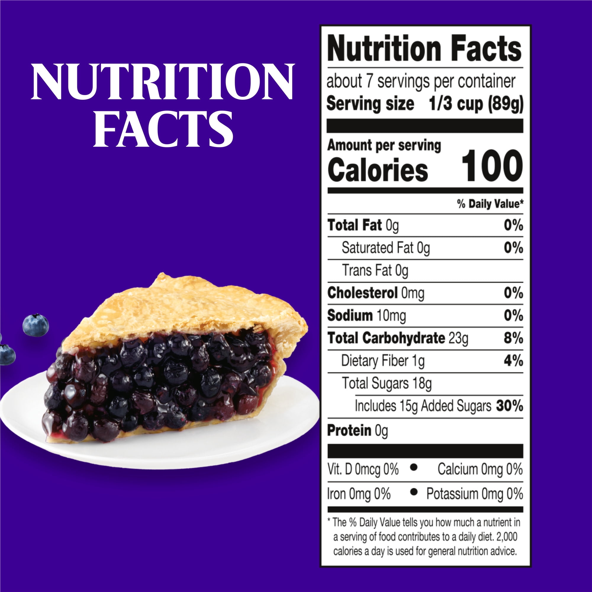 (3 pack) Duncan Hines Comstock More Fruit, Blueberry Pie Filling and Topping, Ready to Use, 21 oz.