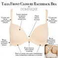 thumbnail image 6 of Talia Front Close Racerback Smoothing T-Shirt Bra, 6 of 7