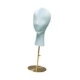 thumbnail image 4 of Cabeza de maniquí femenino de altura ajustable, expositor de sombreros y pelucas, soporte para pelucas Azul, 4 of 9