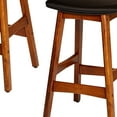 thumbnail image 2 of Wooden Counter Height Stool In Black And Brown, Set of 2- Saltoro Sherpi, 2 of 6
