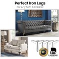 thumbnail image 4 of 7 Inch Metal Furniture Legs, Set Of 4 Modern Iron Diamond Triangle Furniture Feet., 4 of 5