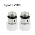 thumbnail image 1 of 2 Pcs BSP Male Thread Nickel Plated Brass Manual Radiator Air Vent Plug Valve, 1 of 7