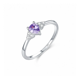 thumbnail image 1 of Anillo Plata Real 925 Con Piedra Amatista Dama Promesa Xtellar plateado, 1 of 4