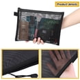 thumbnail image 4 of Juego de 6 Bolsas de Malla con Cierre - Bolsas Multiusos Transparentes para Oficina, Cosméticos y Suministros, 4 of 8