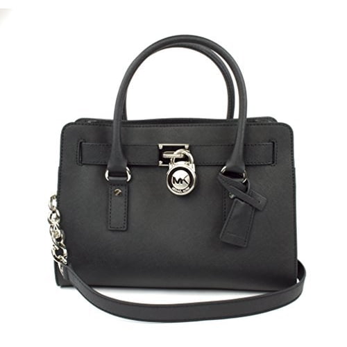 black and silver mk purse