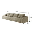 thumbnail image 6 of MAYEERTY 140" Camel Modern Modular Cloud Sectional No Assembly Extra-Spacious Warm Sofa, 6 of 6