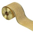 thumbnail image 1 of Glitter Ribbon, Ribbon with Metallic Edge, Ribbon for Wreath, ChritmasTree Decoration, Gift Wrapping,Home Decor, 10 Yards, 1 of 7