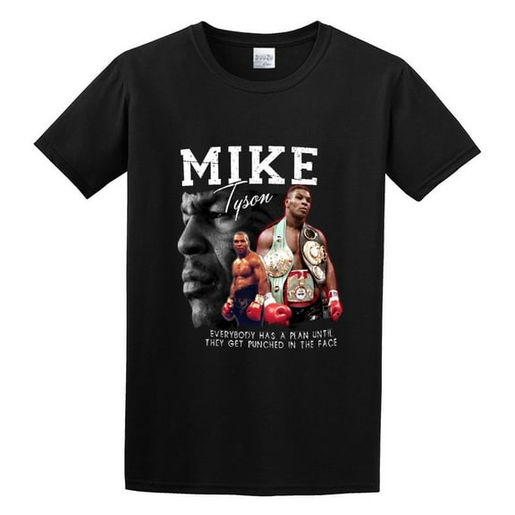 Boxing Mike Tyson Men's T shirts Black S