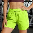 thumbnail image 6 of Hueook Golf Shorts Athletic Micro Quick Dry Shorts Women's High-Waisted UPF 50+ Dry Running Shorts with Back Zip Pocket and Tummy Green L, 6 of 8