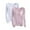 Pink, variant on Kaemgyyd 2 Pc Plus Size Tops for Women Casual Loose Long Sleeve Undershirts Solid Crewneck Trendy Outfits Clothes with Built in Bra