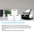 thumbnail image 3 of GREENCYCLE 3 Roll (1500 Labels/Roll) White Jewelry Price Tag 2-up Labels Barbell Style Labels Compatible for Dymo 30299 3/8" x 3/4" (10mmx19mm) LabelWriter Printer,BPA Free, 3 of 8