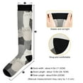 thumbnail image 3 of FORMRS Womens Knee High Socks Casual Long Thick Travel Daily Wear, 1 Pair, Gray Cute Cats, 3 of 6