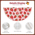 thumbnail image 4 of KLL Strawberries Christmas Tree Skirt 36" ,Party Decorations Farmhouse for Christmas Decorations Holiday Party, 4 of 6