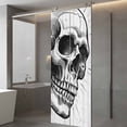 thumbnail image 3 of Horror Skull Window Privacy Film, Black Skeleton Spooky Halloween Static Cling UV Sun Blocking Heat Control Window Tint Day and Night, Non-Adhesive Reusable One Way Windows Privacy Cover 23.6''x59'', 3 of 7