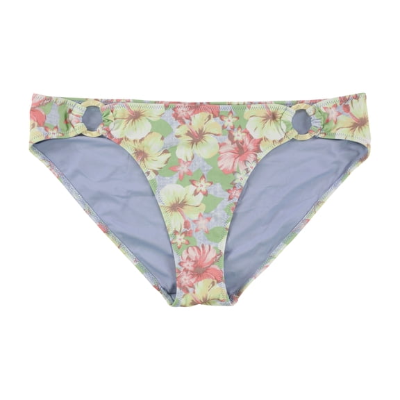 American Eagle Womens Hibiscus Bikini Swim Bottom, Green, X-Small