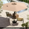 thumbnail image 4 of Gymax 7.5 ft Patio Umbrella Outdoor Heavy Duty Market Umbrella w/ Push Button Tilt Tan, 4 of 10