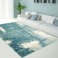 thumbnail image 2 of Ladole Rugs Tapis de Grande Taille Turquoise Bleu et Noir Gris pour Salon Patio, 2 of 4