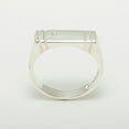 thumbnail image 5 of LBG British Made 14k White Gold Natural Diamond Mens Band Ring - 25 size options - Size 11.75, 5 of 6