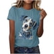 thumbnail image 2 of Tejiojio Women's Animal Printed T-shirt Casual Round Neck Short Sleeve Blouses S-2XL, 2 of 4