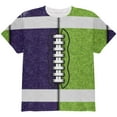 thumbnail image 1 of Fantasy Football Team Navy and Electric Green All Over Youth T Shirt Multi YMD, 1 of 2