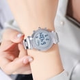 thumbnail image 4 of Digital Watch Womens Digital Analog Alarm Multifunctional Stainless Steel Strap Waterproof Chronograph Calendar Luminous for Men Women Southeast asia Daily Watch Birthday Adjustable Buckle, 4 of 9