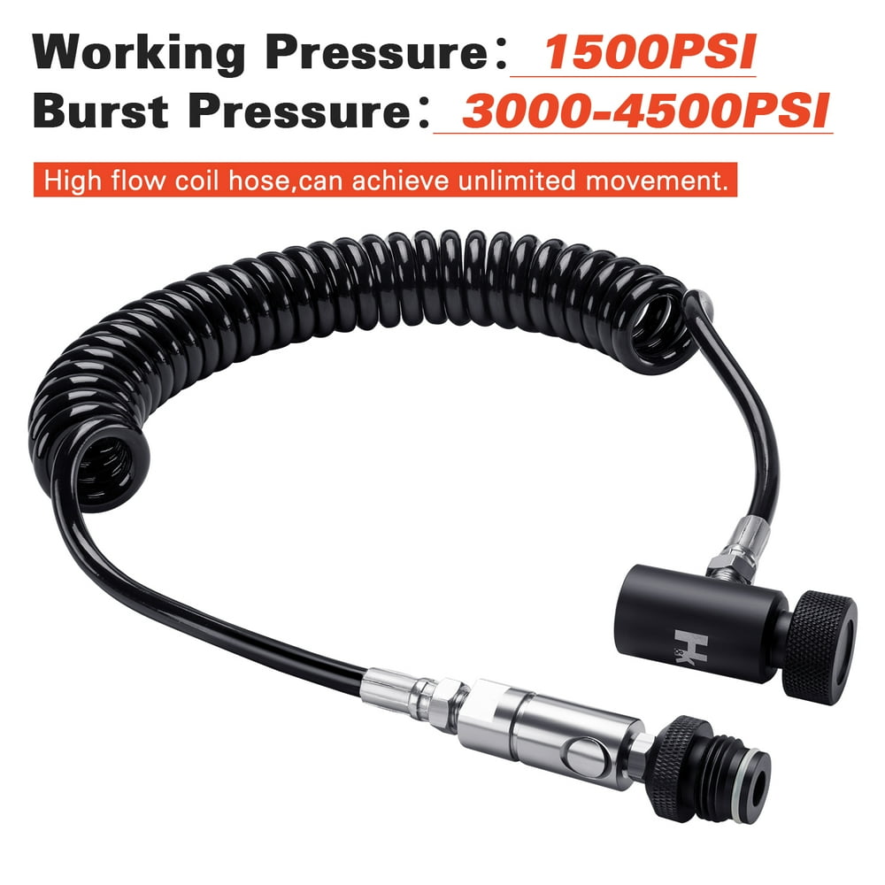 hk Heavy Duty Paintball Remote Coil High Pressure Air Hose CO2