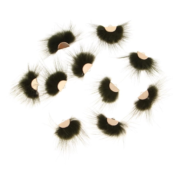 Pendiente de plumas Naturales Yinane 10pcs Colgante de Gota Hallazgos