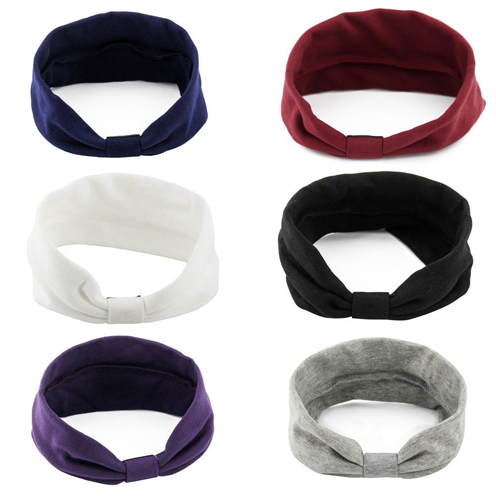 Yeshan Elastic Cotton Headbands for Women and Girl Bandana/Turban/Headwrap Twist 