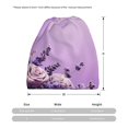 thumbnail image 3 of Pofeuu Lavender Roses Arrangement Print Multifunction Beanie Hat for Men Women Fashion Scarf Soft Stretch Skull Cap, 3 of 8