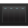 thumbnail image 5 of Wall Electrical Switches Light Switch 3 Gang 118mmx74mm Black, 5 of 5