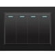thumbnail image 5 of Wall Electrical Switches Light Switch 3 Gang 118mmx74mm Black, 5 of 5