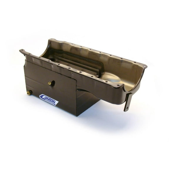 Canton 18-382 Marine Oil Pan Rear Sump 10 qt 10 in Deep Black Powder Coat Steel