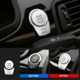 thumbnail image 2 of 2PCS Chrome Engine Start Stop Push Switch Button Cover for Bmw 5 Series F10 F07, 2 of 9