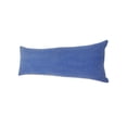 thumbnail image 3 of Laddha Home Designs Solid Loomed Rectangular Cotton Lumbar Pillow Cover - 36" - Blue, 3 of 9