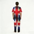 thumbnail image 2 of Mens Pajamas Set Short Sleeve Pants PJ Sets Loungewear Nightwear with Pockets, Union Jack United Kingdom Flag Vintage, 2 of 6