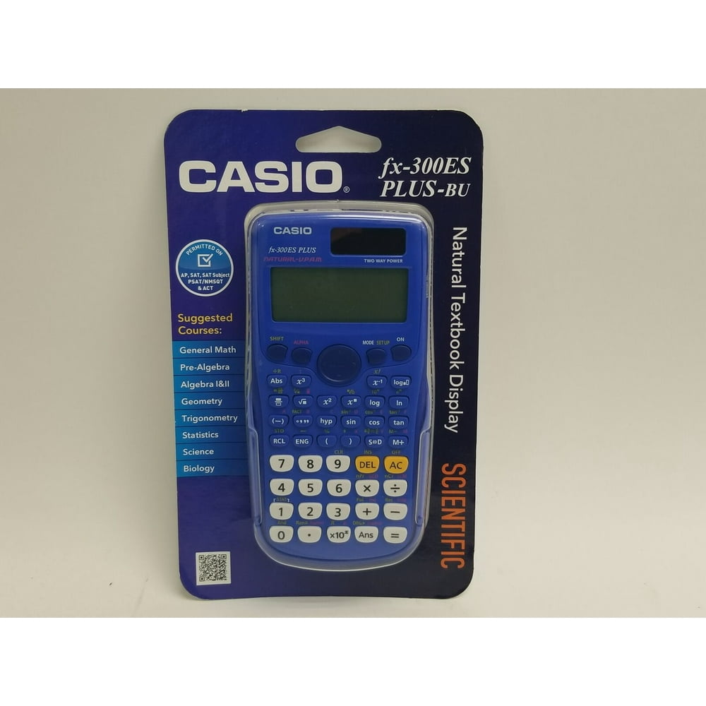 New Casio fx300ES PLUSBU Scientific CalculatorBlue