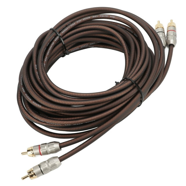 RCA Audio Cable,5m Car RCA Cable RCA Stereo Cable Car Amplifier Audio Cable Seamless Integration