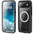 thumbnail image 1 of for iPhone Air 6.5 inch Waterproof Case Compatible with MagSafe, Magnetic Waterproof Full Body IP68 Underwater Case Built-in Screen Protector Military Grade Shockproof Cover with Lanyard, 1 of 7