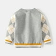 thumbnail image 6 of Akiihool Boys Sweaters Toddler Boys Girls Winter Long Sleeve Fashion Knit Sweater Base Warm Sweater for Children Clothes(Grey,4-5 Years), 6 of 6