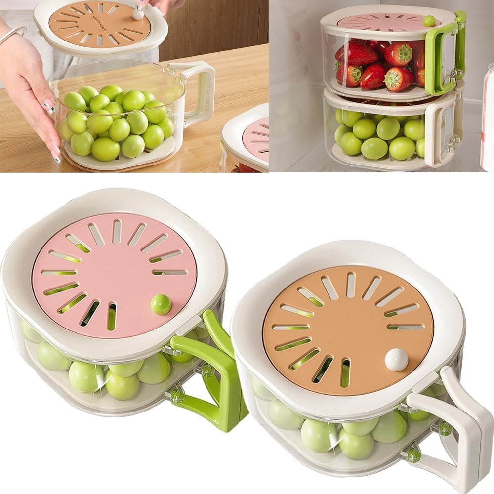 1 Pc Panier Égouttoir Fruits Et Légumes Bol De Passoire De Cuisine Passoire Double Couche Bol