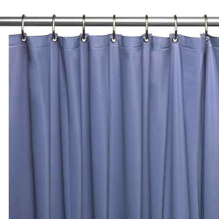 Metal Diamond Vinyl Liner - Mildew-Resistant, 10 Gauge Vinyl Shower Curtain Liner w/ Metal Grommets and Reinforced Mesh Header in Slate